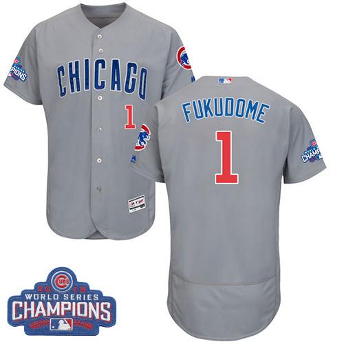 Kosuke Fukudome Chicago Cubs grey Authentic jersey