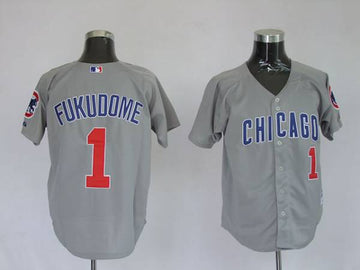 Kosuke Fukudome Chicago Cubs grey jersey