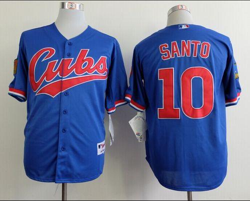 Ron Santo Chicago Cubs blue jersey