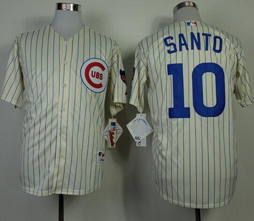 Ron Santo Chicago Cubs cream jersey