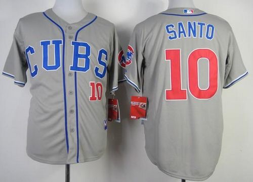 Ron Santo Chicago Cubs grey Alternate jersey