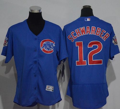Kyle Schwarber Chicago Cubs blue Authentic jersey