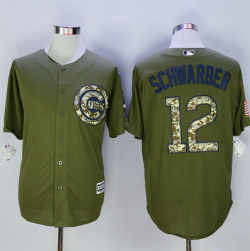 Kyle Schwarber Chicago Cubs green Camo jersey