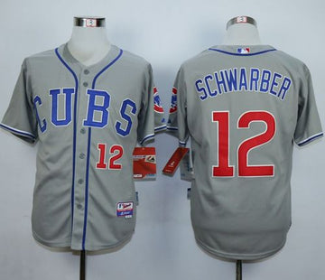 Kyle Schwarber Chicago Cubs grey jersey