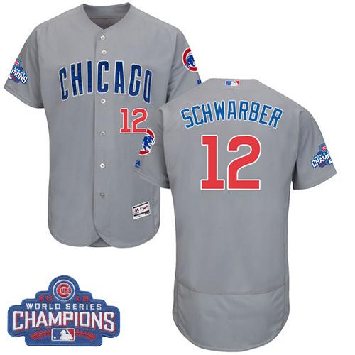 Kyle Schwarber Chicago Cubs grey Authentic jersey