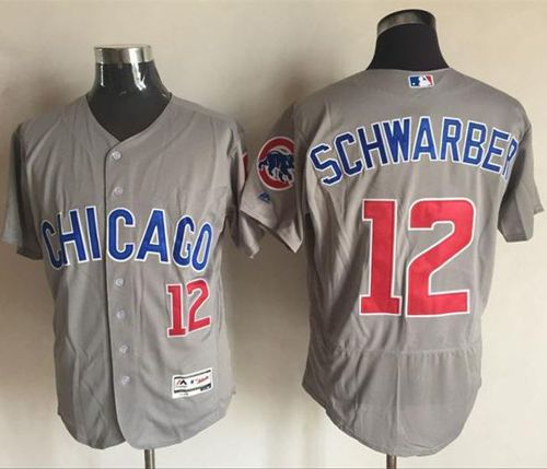 Kyle Schwarber Chicago Cubs grey Authentic jersey