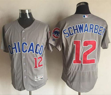 Kyle Schwarber Chicago Cubs grey Authentic jersey