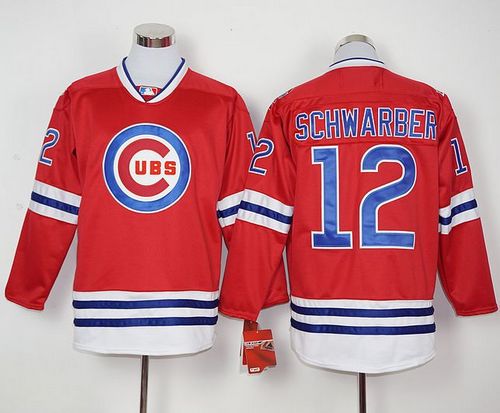 Kyle Schwarber Chicago Cubs red jersey