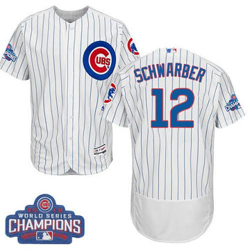 Kyle Schwarber Chicago Cubs white Authentic jersey