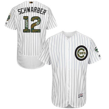Kyle Schwarber Chicago Cubs white Authentic jersey