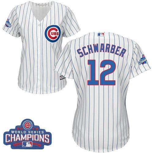 Kyle Schwarber Chicago Cubs white Home jersey