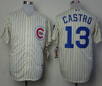 Starlin Castro Chicago Cubs cream jersey
