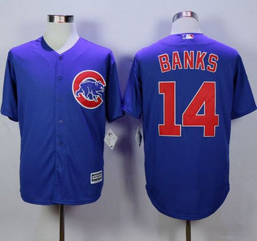 Ernie Banks Chicago Cubs blue jersey