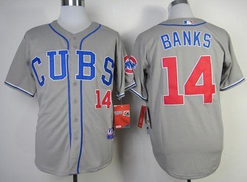 Ernie Banks Chicago Cubs grey Alternate jersey