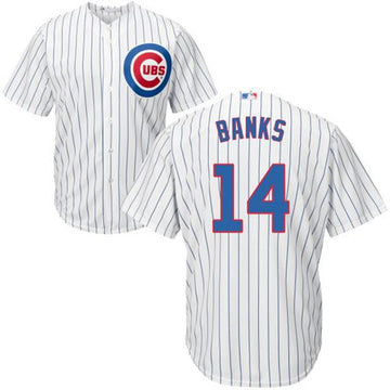 Ernie Banks Chicago Cubs white Home jersey