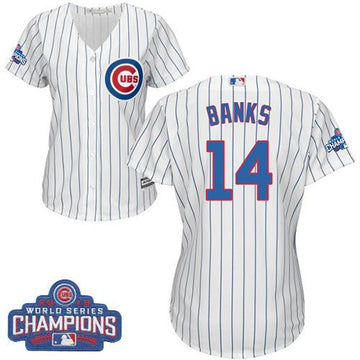 Ernie Banks Chicago Cubs white Home jersey