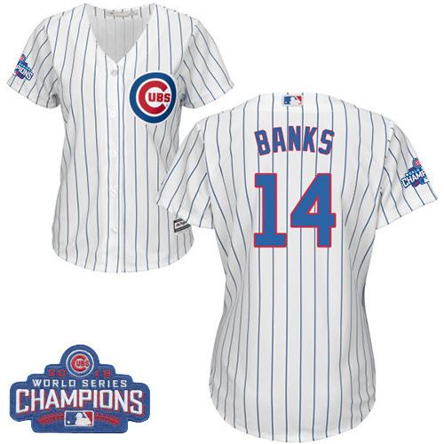 Ernie Banks Chicago Cubs white Home jersey