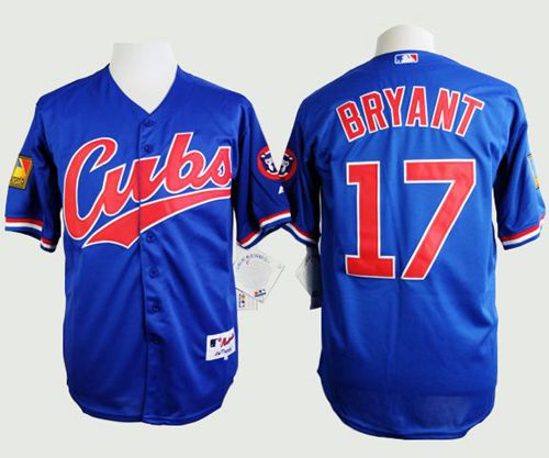 Kris Bryant Chicago Cubs blue jersey