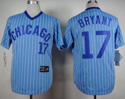 Kris Bryant Chicago Cubs blue Throwback jersey