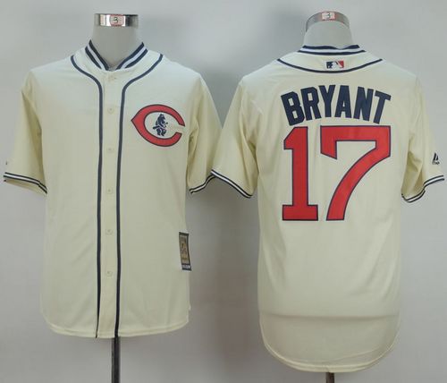 Kris Bryant Chicago Cubs cream jersey