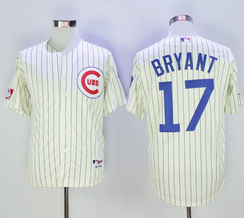 Kris Bryant Chicago Cubs cream jersey