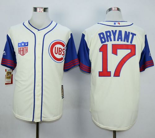 Kris Bryant Chicago Cubs cream-blue jersey
