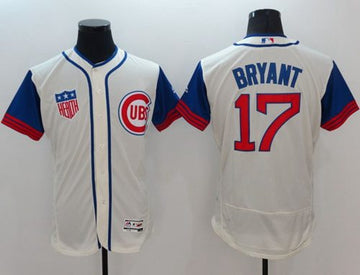 Kris Bryant Chicago Cubs cream-blue Authentic jersey
