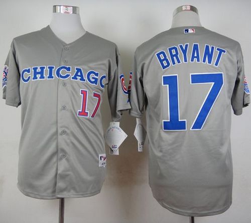 Kris Bryant Chicago Cubs grey jersey