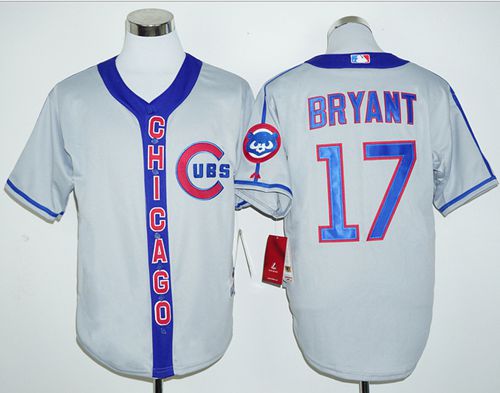 Kris Bryant Chicago Cubs grey Cooperstown jersey