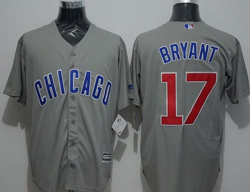 Kris Bryant Chicago Cubs grey jersey