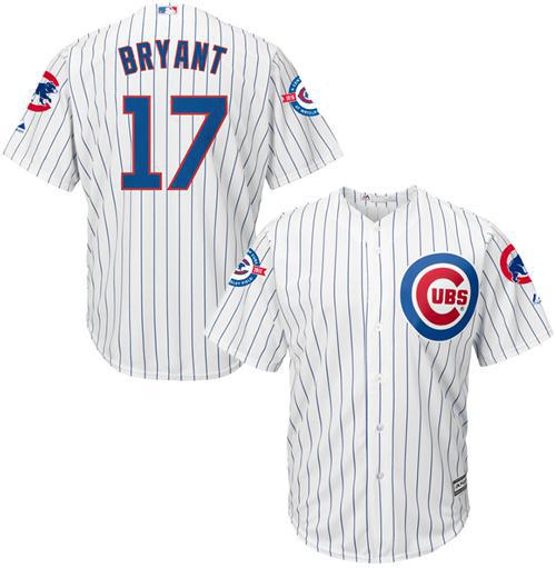 Kris Bryant Chicago Cubs white jersey