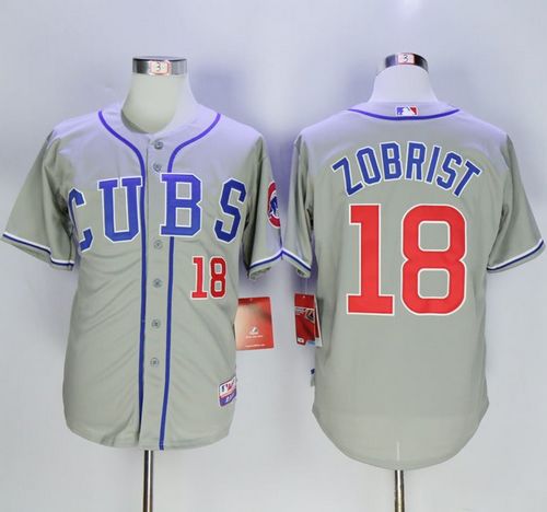 Ben Zobrist Chicago Cubs grey Alternate jersey