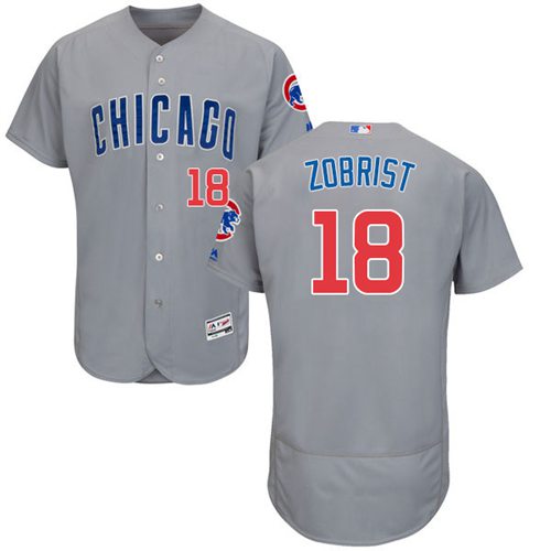 Ben Zobrist Chicago Cubs grey Authentic jersey