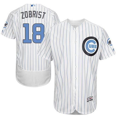 Ben Zobrist Chicago Cubs white Authentic jersey