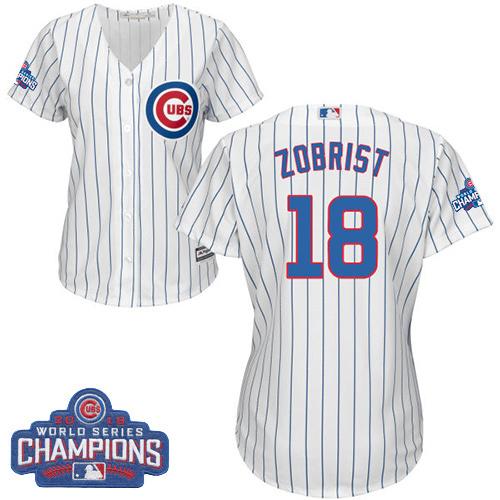 Ben Zobrist Chicago Cubs white Home jersey