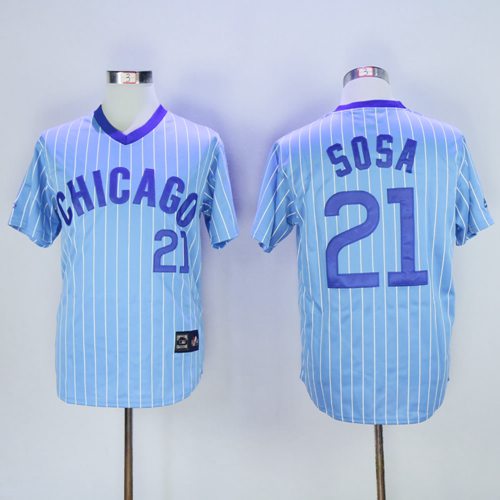 Sammy Chicago Cubs blue Throwback jersey