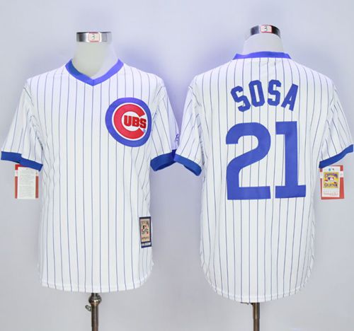 Sammy Chicago Cubs white Cooperstown jersey