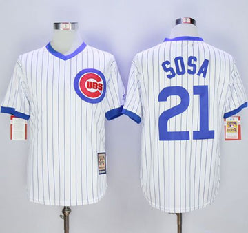 Sammy Chicago Cubs white Cooperstown jersey