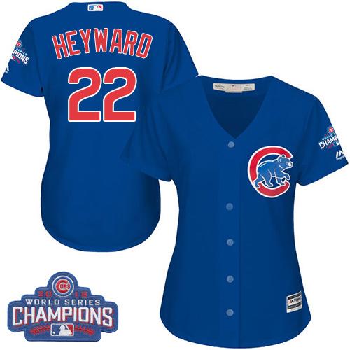Jason Heyward Chicago Cubs blue Alternate jersey