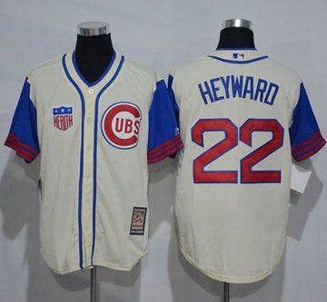 Jason Heyward Chicago Cubs cream-blue jersey