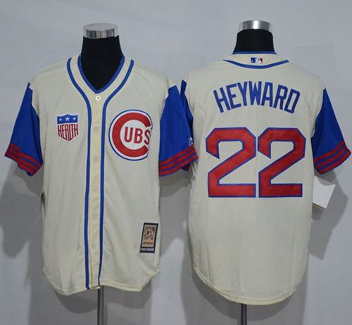 Jason Heyward Chicago Cubs cream-blue jersey