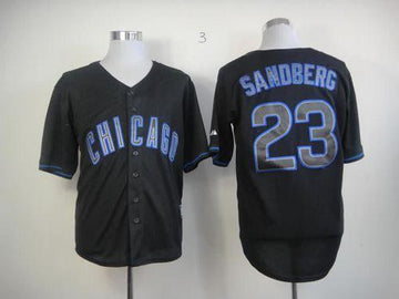 Ryne Sandberg Chicago Cubs black Fashion jersey