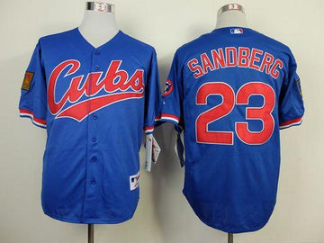 Ryne Sandberg Chicago Cubs blue jersey