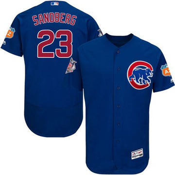 Ryne Sandberg Chicago Cubs blue Authentic jersey