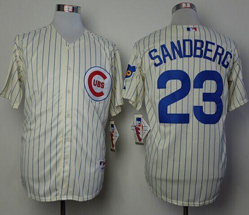 Ryne Sandberg Chicago Cubs cream jersey