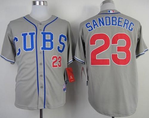 Ryne Sandberg Chicago Cubs grey Alternate jersey