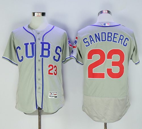 Ryne Sandberg Chicago Cubs grey Alternate jersey