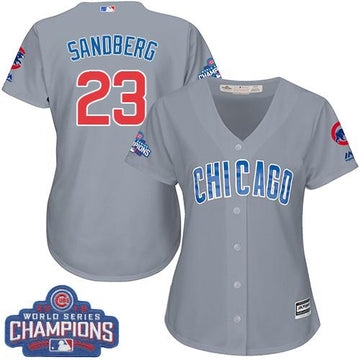 Ryne Sandberg Chicago Cubs grey Road jersey