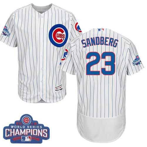 Ryne Sandberg Chicago Cubs white Authentic jersey