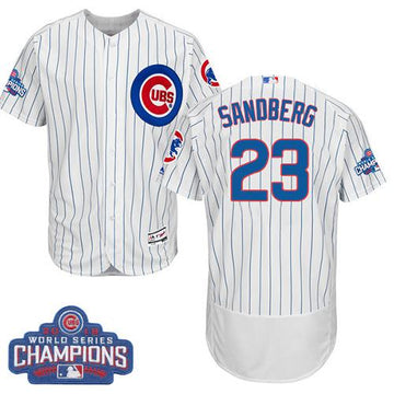 Ryne Sandberg Chicago Cubs white Authentic jersey